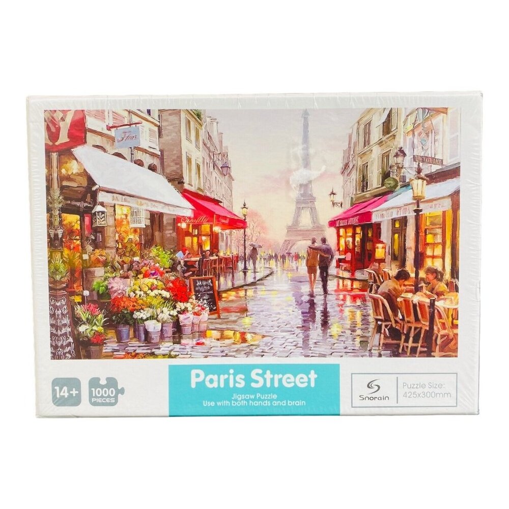 Paris Vibrant Street Scene Jigsaw Puzzle 1000 Pieces 11.75" x 16.75" NIB